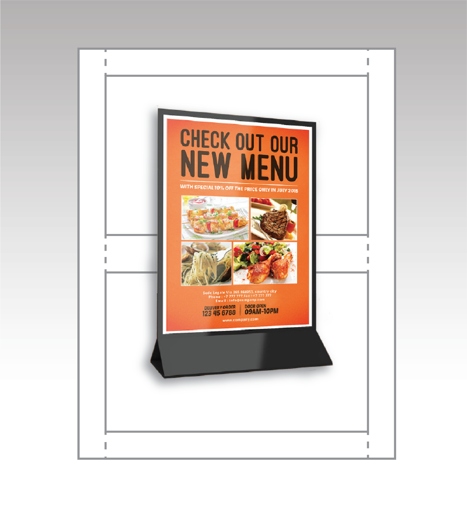 2-UP TABLE TALKER INSERTS