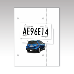 TEMPORARY LICENSE PLATE