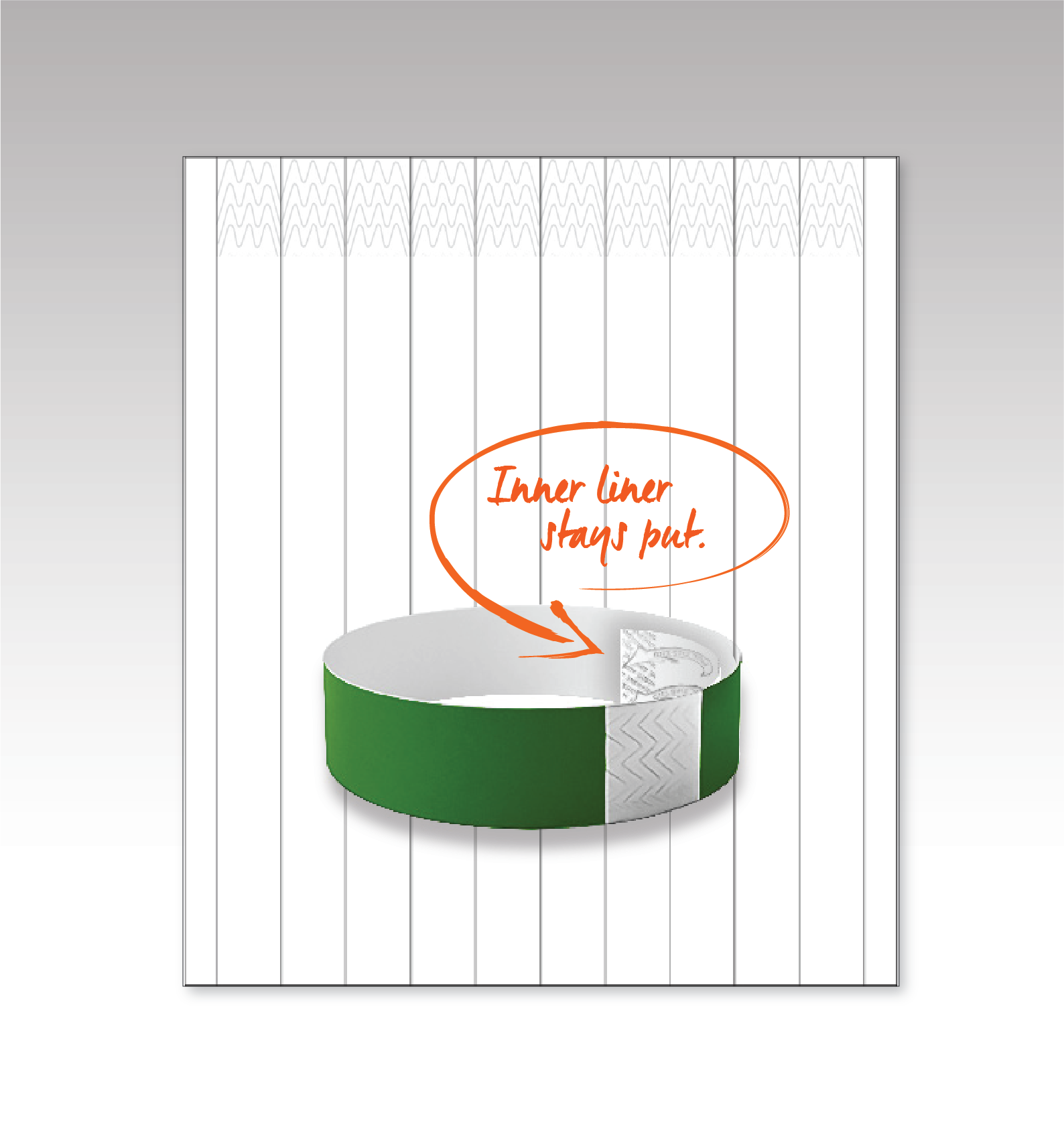 10-UP 1" WIDE LITTER-FREE WRISTBANDS